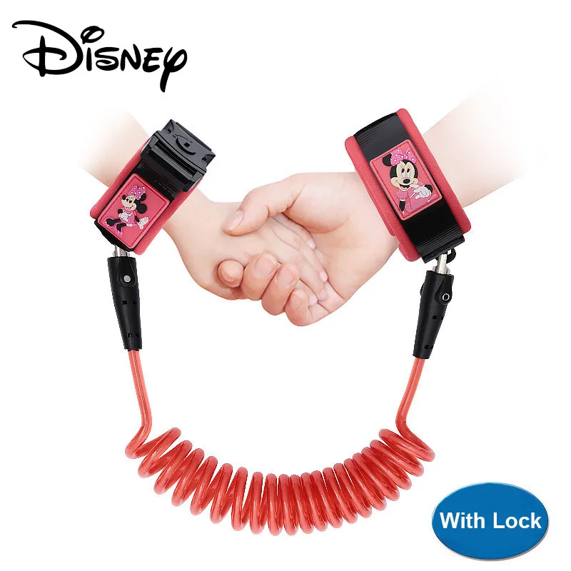 

Disney Safety Lock Baby Anti Lost Wrist Link Harness Strap Rope Leash Walking Hand Belt Band Wristband for Toddlers Children