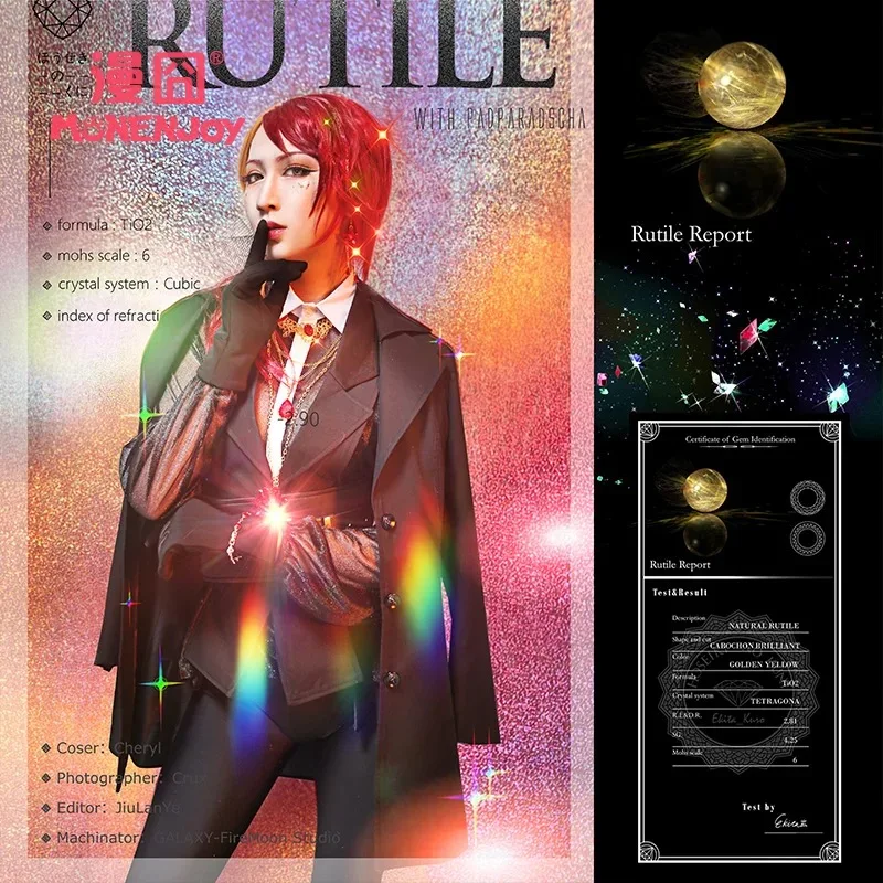 

[STOCK] 2018 Hot New Anime Land of the Lustrous Doctor Rutil Daily Colth Uniform Cosplay Costume For Halloween Free Shipping.