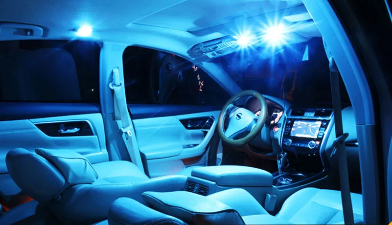Acura TL 2004-2008 BLUE Interior LED Package 7 Pieces