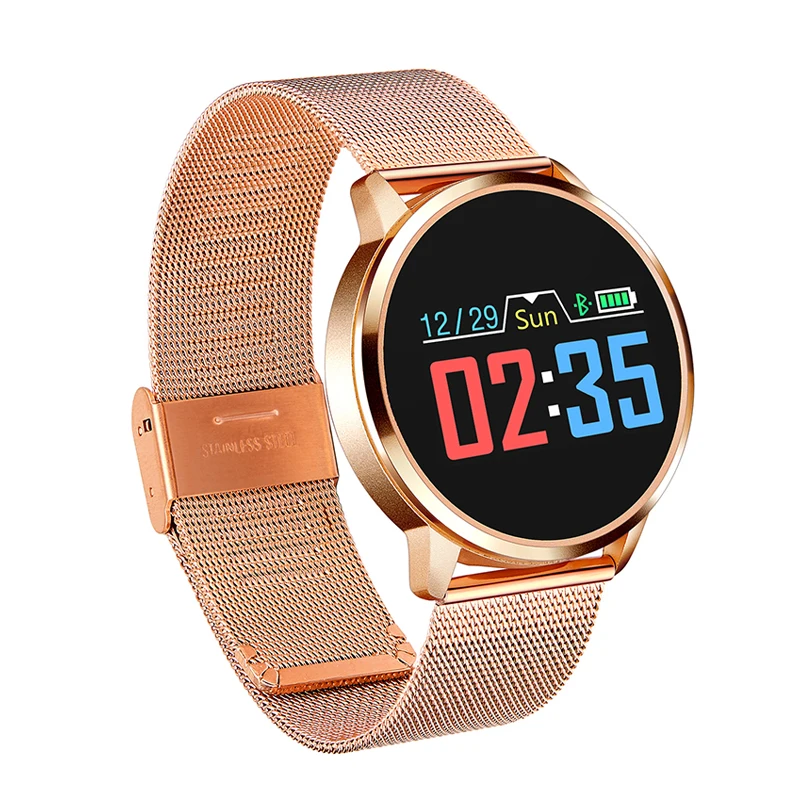 

Raaavi Q8 Men Women Smart Watch Heart Rate Blood Pressure Monitor Pedometer Sleep Monitor Smartwatch APP Connect Android Iphone