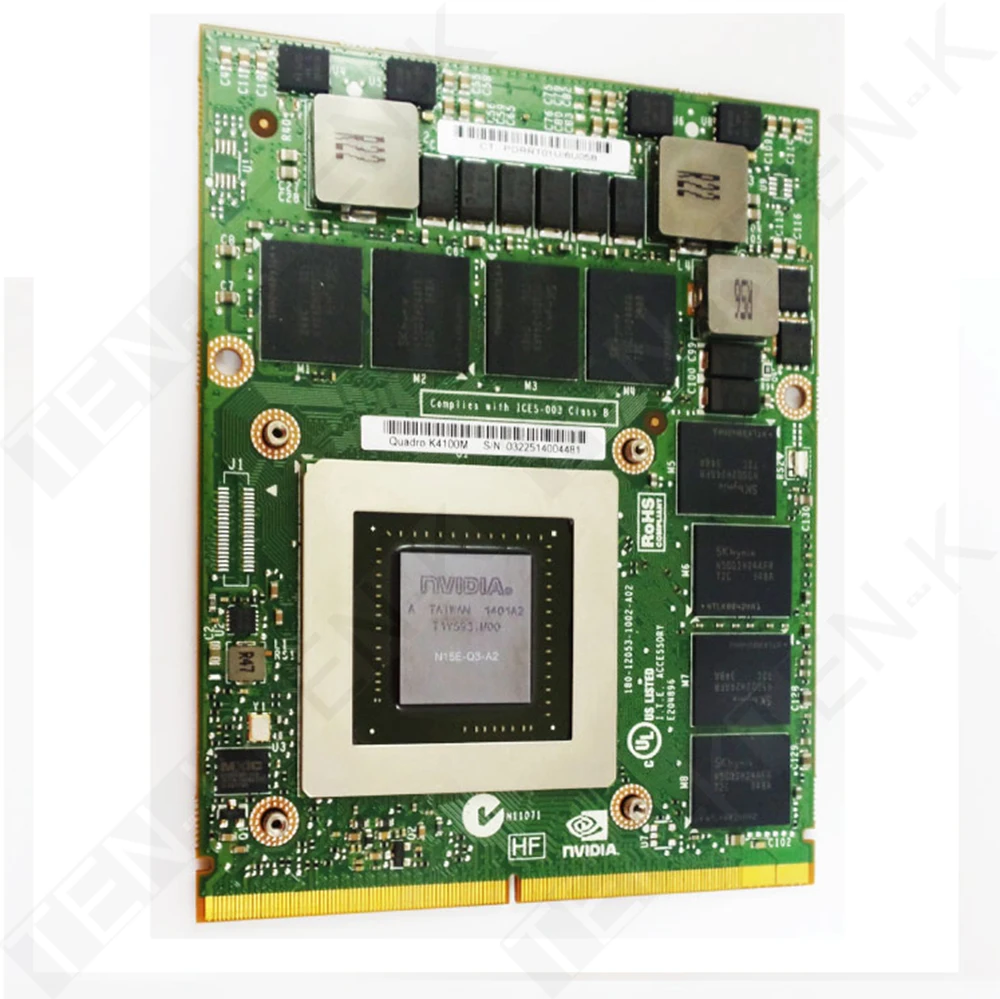 Nvidia Quadro K4100m 1152cuda 4gb Gddr5 256bit Max3.0 K 4100m Professional Graphics Card For