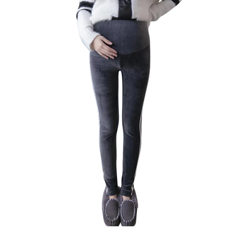 

2018 new autumn winter maternity pants thickening stomach lift pants pregnant clothing pregnant women clothing winter warm pants