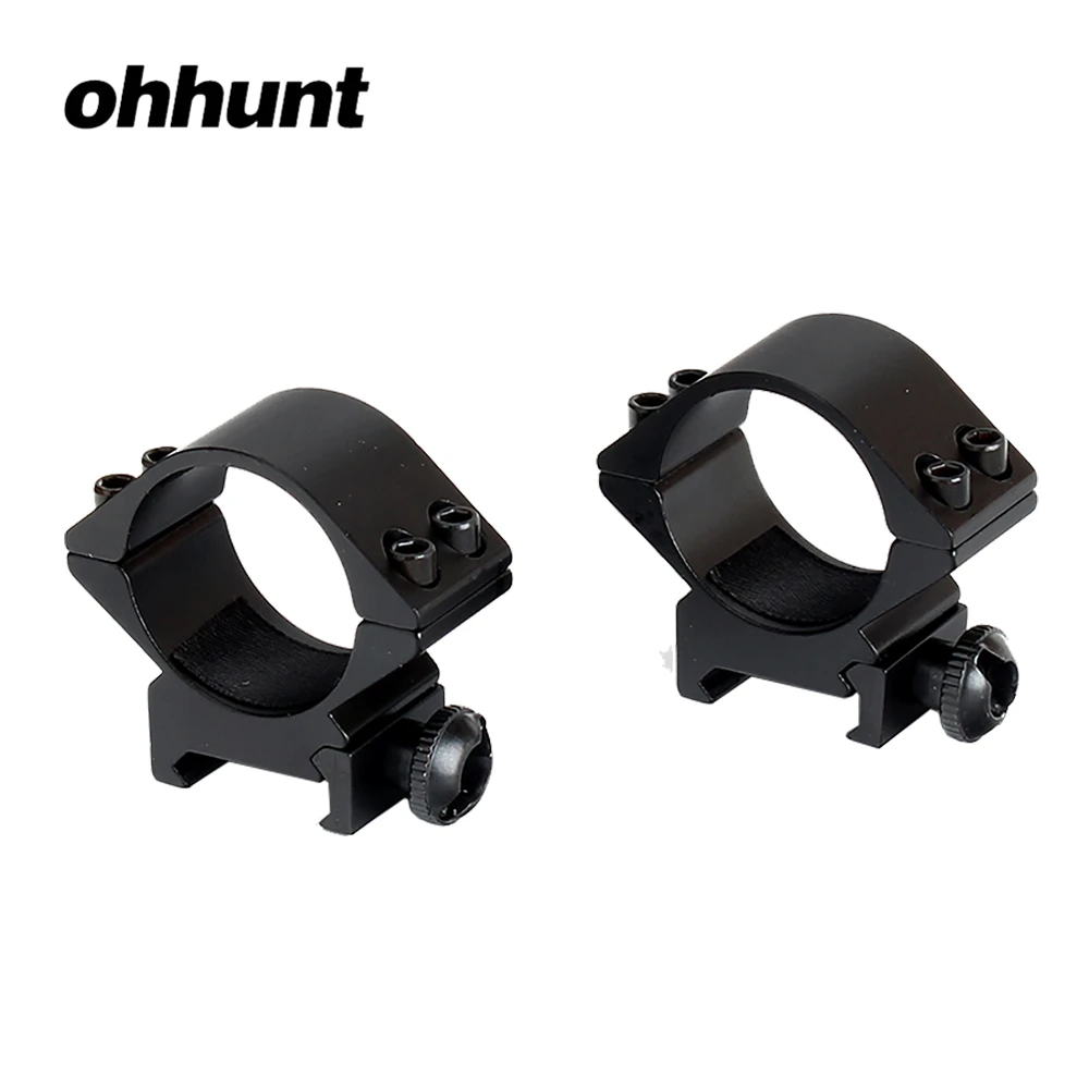 ohhunt 30mm Low Profile Picatinny Weaver Rifle Scope 20mm Mount Rings