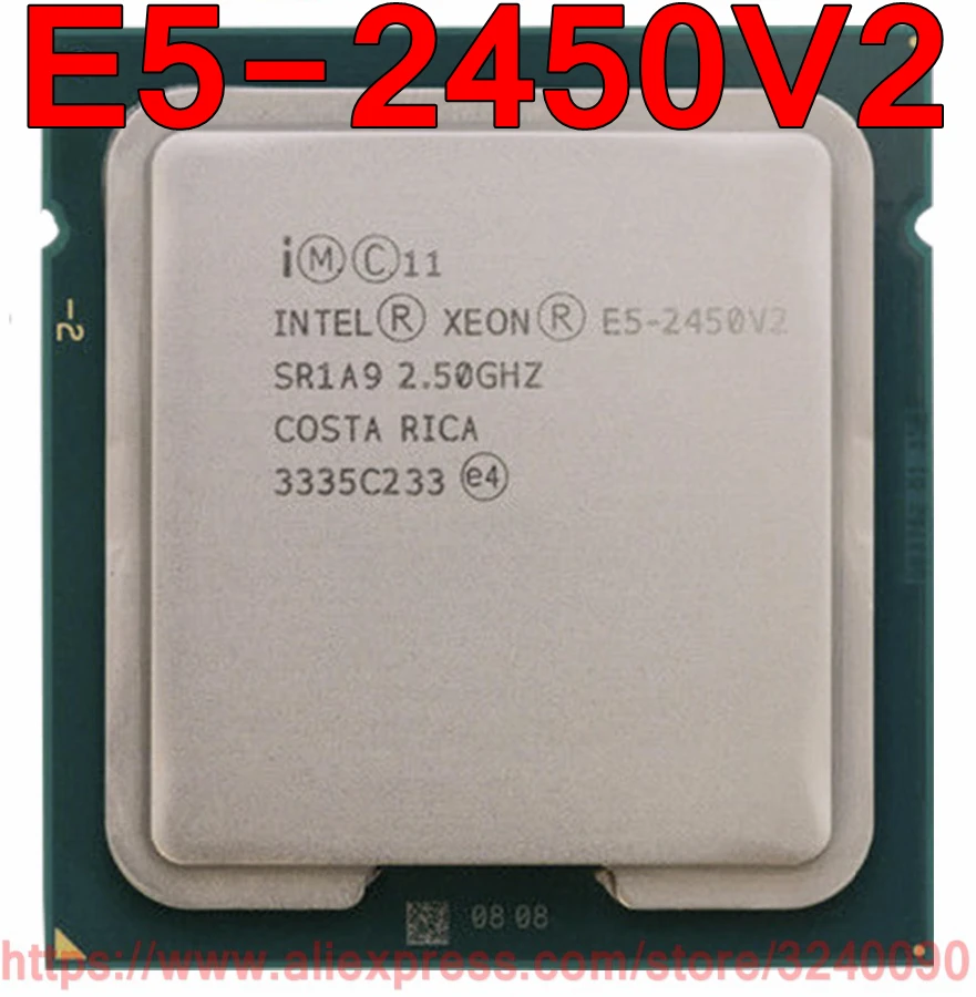 Процессор Intel ЦП Xeon процессор SR1A9 2 50 ГГц 8 ядер 20 м LGA1356 V2 E5 2450V2 бесплатная