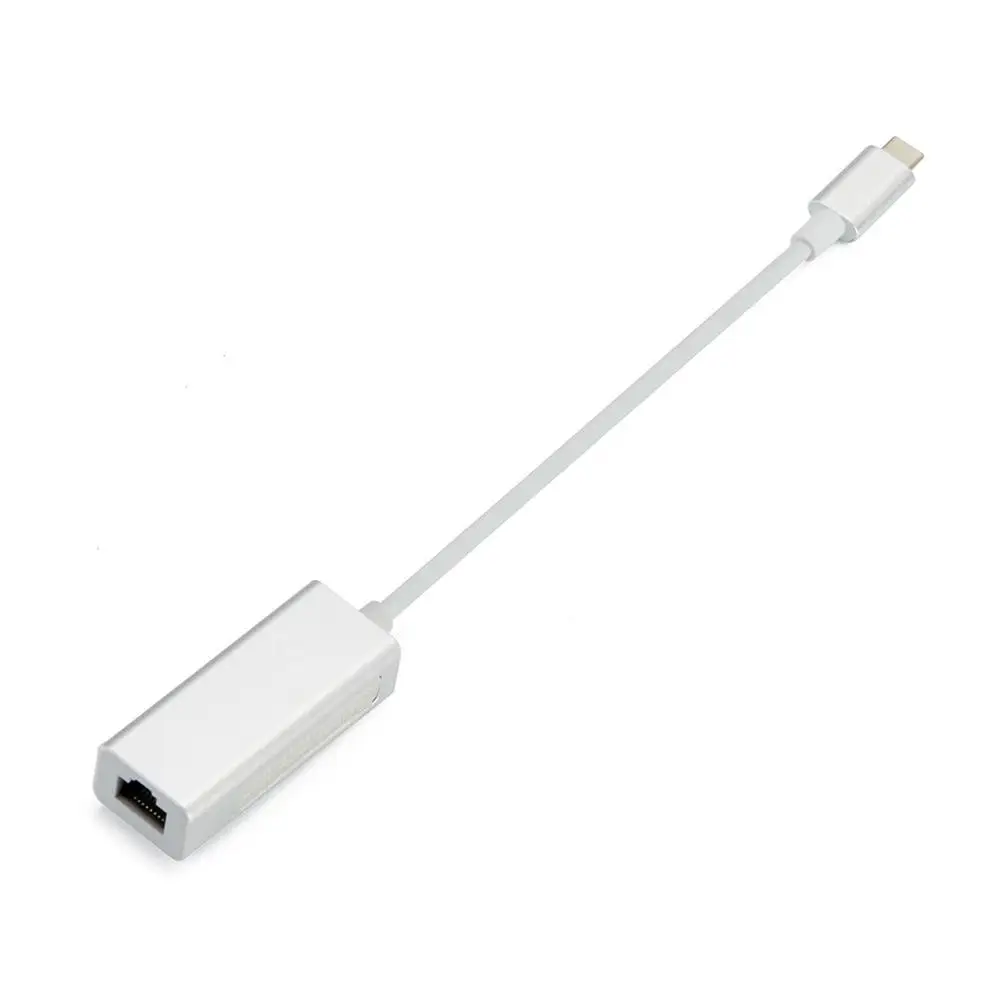 Тип C к RJ45 алюминиевый Lan Проводной адаптер для Mac USB-C к Ethernet адаптер ПК R20