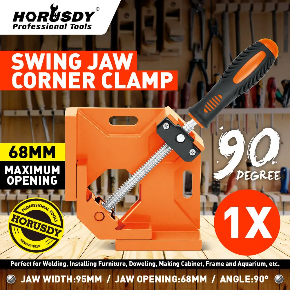 

90 Degree Right Angle Clamp Mitre Clamps Corner Holder Woodwork Aluminum Alloy Right Angle Wood Metal Welding Gussets