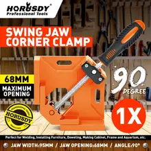 HORUSDY 90 Degree Right Angle Clamp Mitre Clamps Corner Holder Woodwork Aluminum Alloy Right Angle Wood Metal Welding Gussets HORUSDY 90 Degree Right Angle Clamp Mitre Clamps Corner Holder Woodwork Aluminum Alloy Right Angle Wood Metal Welding Gussets