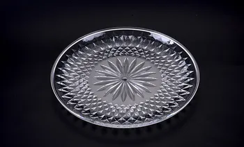 

Transparent Acrylic Fruit Tray Ktv Plaste Cake Tray Creative Fruit Tray Crystal Clear Candied Plate