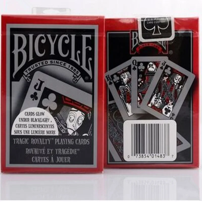 Goedkoop Fiets Tragische Royalty Poker Standaard Poker Speelkaarten Gloednieuwe Verzegeld Magic Dek Rekwisieten Magia Tricks 1 Stks Magic Speelgoed