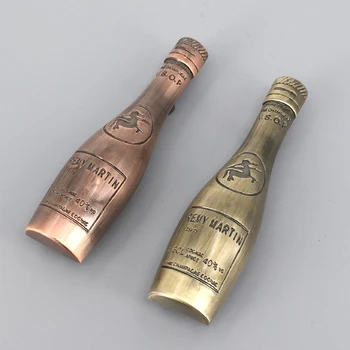

4PCS Antique Bronze Zinc Alloy Furniture Hardware Wine Bottle Shape Cabinet Drawer Handles Bar Cupboard Closet Knob Pulls