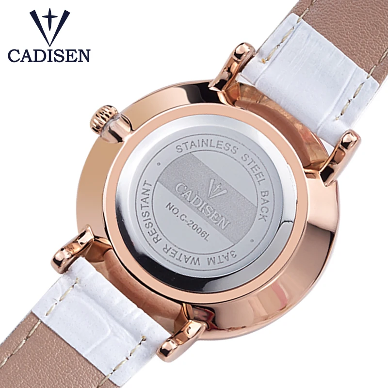 Cadisen 2018 новые модные брендовые часы женские роскошные Женские Аналоговые