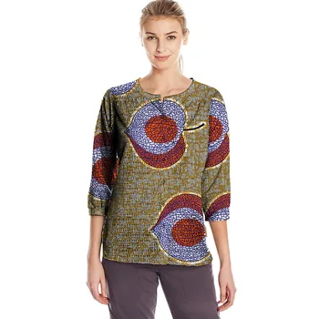 

Fashion African Print Fashion Women Tops Dashiki Clothes African Festive Print T-Shirt Africa Women Clothing Customized