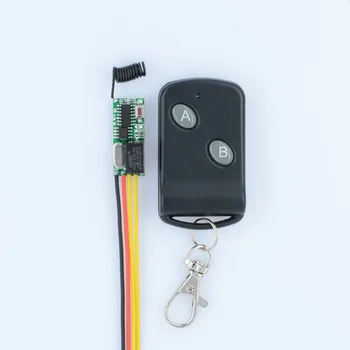 

RF Remote Control Switch System Mini Small Volume DC3-5V Receiver 315/433MHZ Waterproof Transmitter A ON B OFF Micro 3v 5v Relay