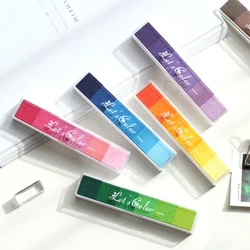 Tampon encreur en caoutchouc Non toxique, tampon à encre dégradé de couleur, à base d'huile, empreintes digitales colorées, tampon artisanal, bricolage, Art, compte à main, tampon encreur pour Scrapbooking 