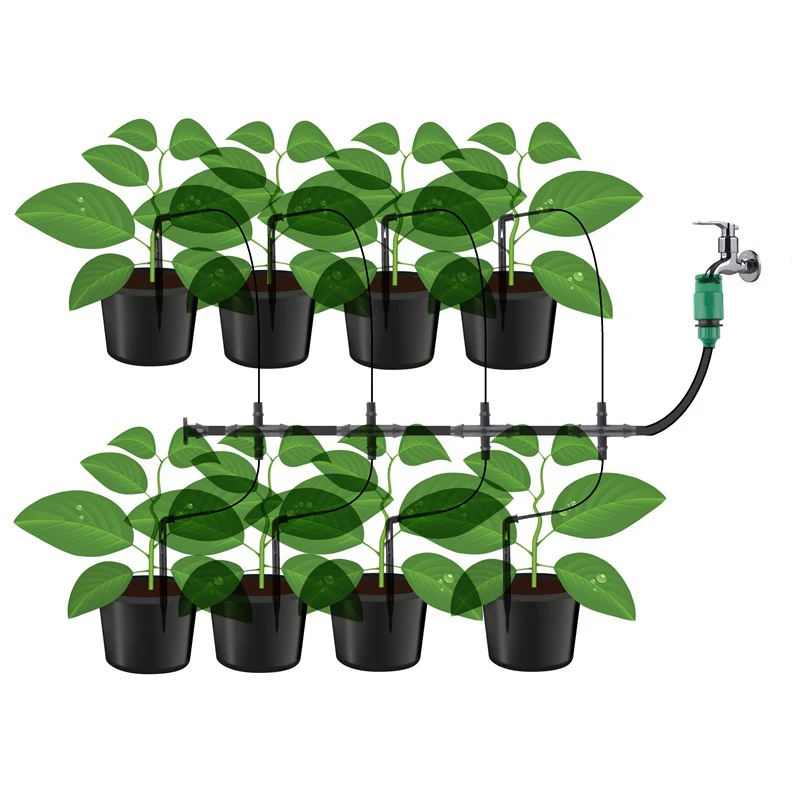 

Drip Irrigation System 8/12/16 Outlet Garden Drip Irrigation System Micro Irrigation Green Hose Irrigation Kit