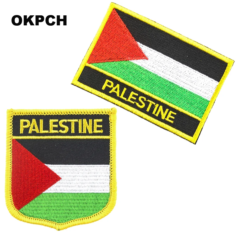 

Palestine flag patch 2pcs a Set Patches for Clothes DIY Decoration PT0027-2