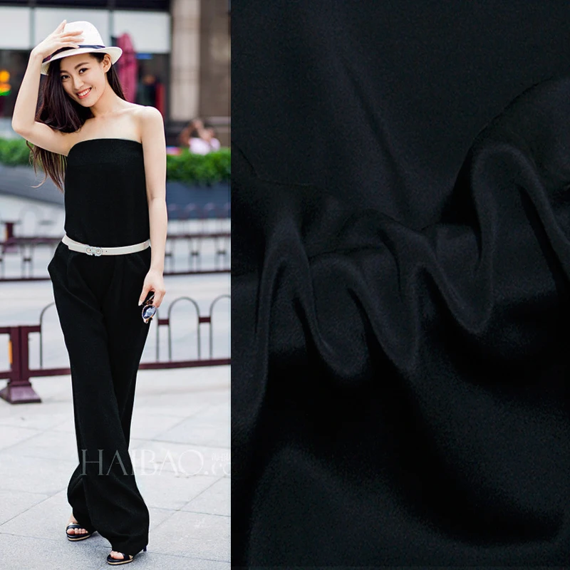 

100% natural silk fabric solid color silk crepe de chine crepe 40mm heavy crepe cloth clothing windbreaker cheongsam silk cloth