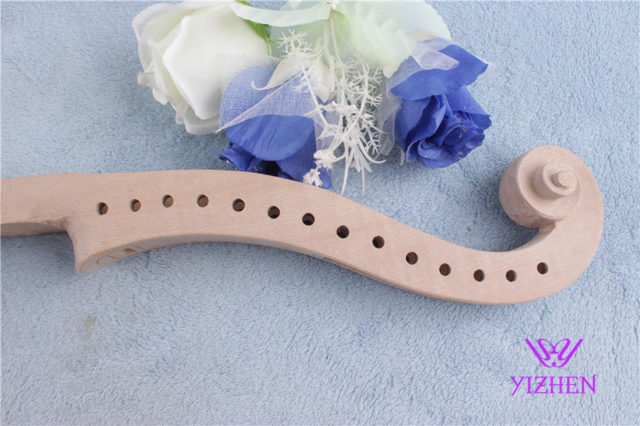 

4/4 14 string New violin Neck Man Head Hand Carve High Quality #QT-029