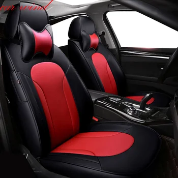 

Car Wind Auto automobiles leather car seat cover For Skoda Rapid Fabia Superb Octavia a5 Yeti kodiaq car accessories styling