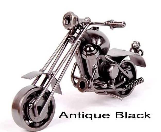 Old-fashioned Motorcycle Motorbike Model Metalcraft Home Decor Bronze 