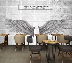 Рекламные обои Крылья Ангела цементные материалы для стен фон настенная живопись