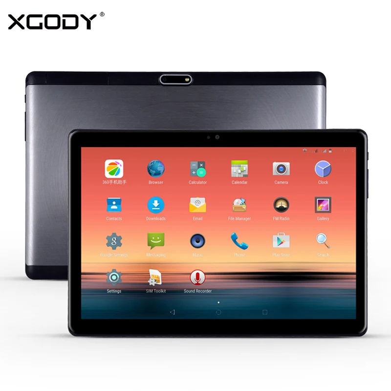 XGODY TB01 3G Phone Call Tablet PC 10.1 Inch 1280x800 1GB 16GB MTK6580 Quad Core Android 6.0 Tablets OTG WiFi 5MP Camera Phablet