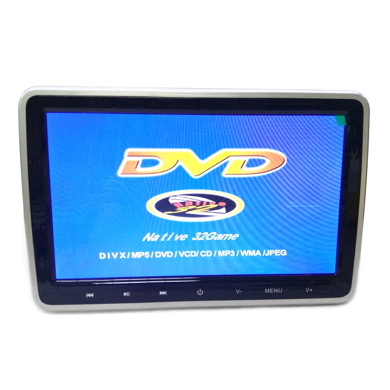 

10 inch headrest DVD support DVD USB SD Play MP3 music see front DVD videos 101DVD