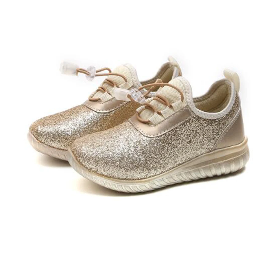 

Kids Sneakers Girl Sequin Fashion Children Gold Silver Shoes Casual Comfortable light Shoes Kids Sport Shoes Running Sneakers