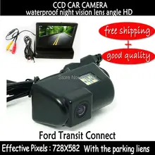 4.3inch stand security TFT monitor parking System for FORD TRANSIT CONNECT CCD Car Rear View Camera + HD Car rear Mirror monitor