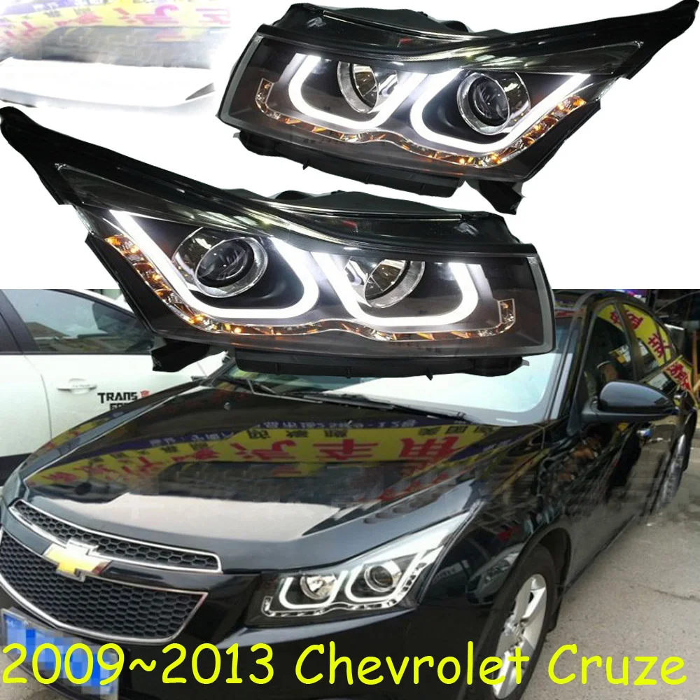 Бампер лампа для chevrolet Cruze фара 2009 2010 2011 2012 2013 DRL Bi Xenon объектив HI LO парковка HID противотуманная фара cruze задний фонарь