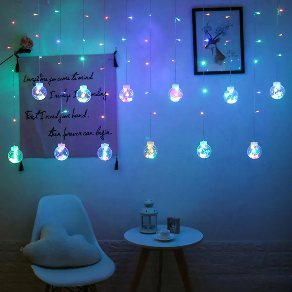 

Romantic Wish Ball LED String Lights Warm White Garden Lamp Christmas Party Festival Holiday Decorative Lightings dropshipping