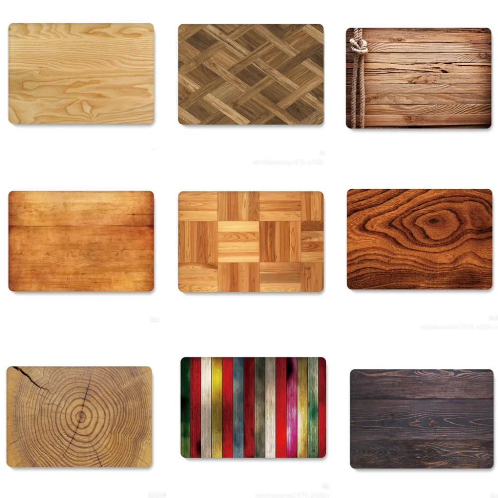

wood grain pattern Hard Case For Apple Macbook Air 13.3 11 inch 2018 new Pro13 15 with Retina 12 13 laptop case+Keyboard Cover