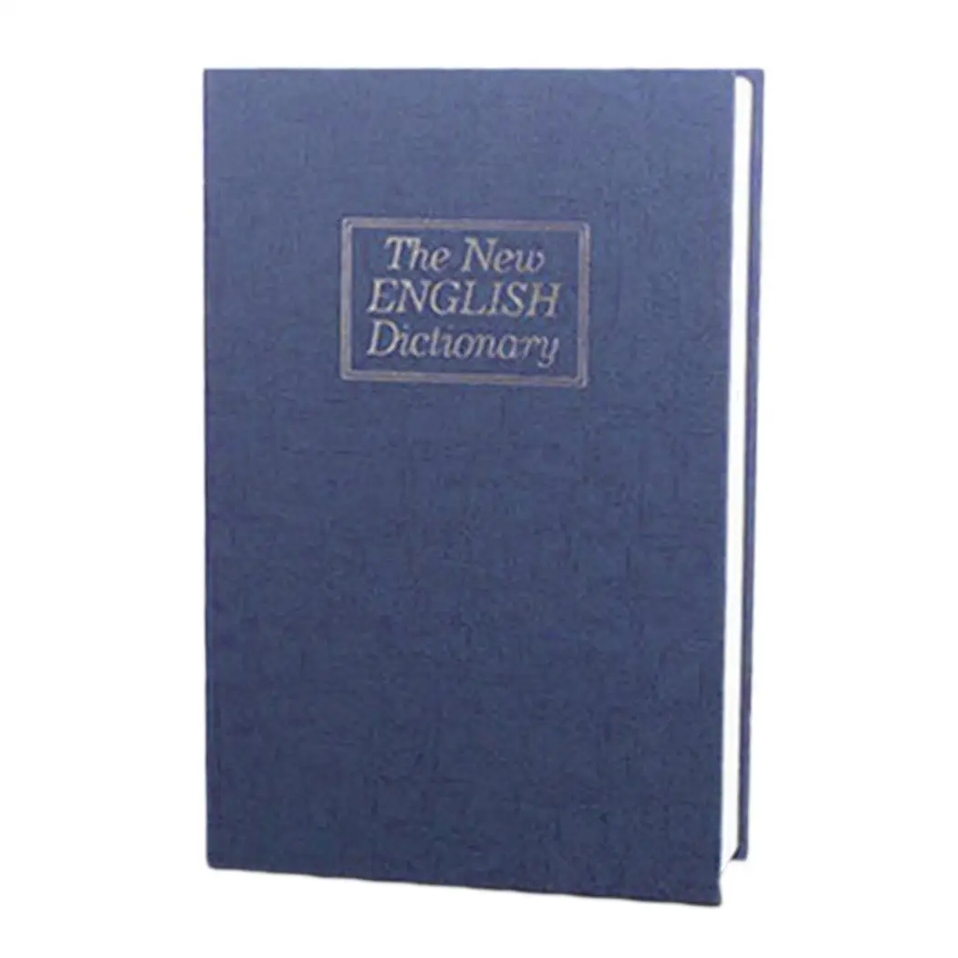 

Dictionary Pattern Keys Lock Box Jewelry Cash Home, Travel, Outdoor, etc Protection Safe English 0.5L Case
