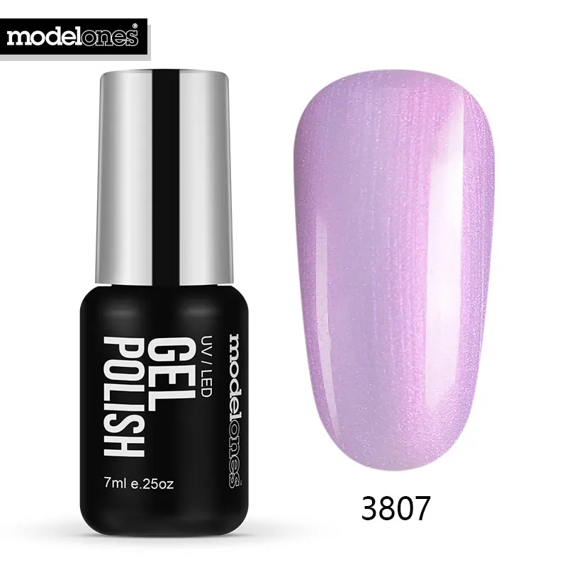 Modelones, 12 цветов, розовый цвет, серия, жемчужный УФ Гель-лак для ногтей, светодиодная лампа, УФ-гель для дизайна ногтей, лак для ногтей, впитываемый в виде ракушки, стильный гель для ногтей - Цвет: 8507