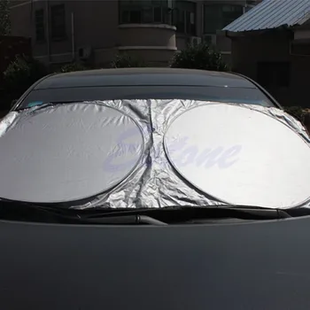 Free shipping Car Sunshade Sun Shade Windshield Visor Cover Front Rear Window UV Protection Shield Film Reflective Car Styling 1