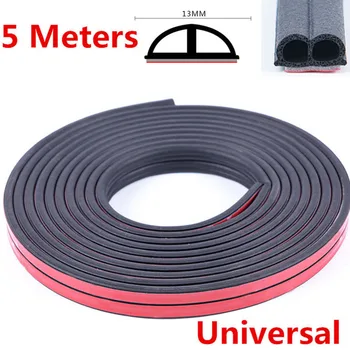 

Weather Strip Rubber Weatherstrip Protection Seal Strip Door Edge Moulding Trim Black 5M Car Auto High Quality