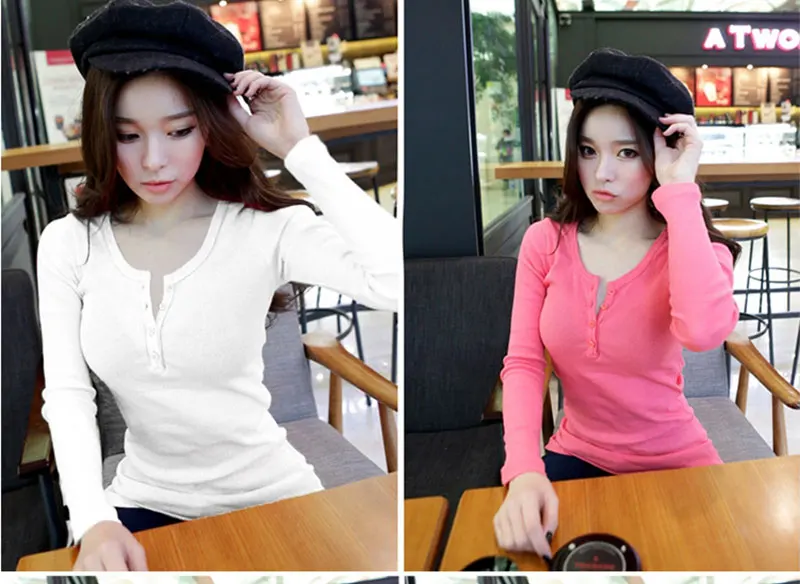 Long Sleeve Long t shirt Women (14)
