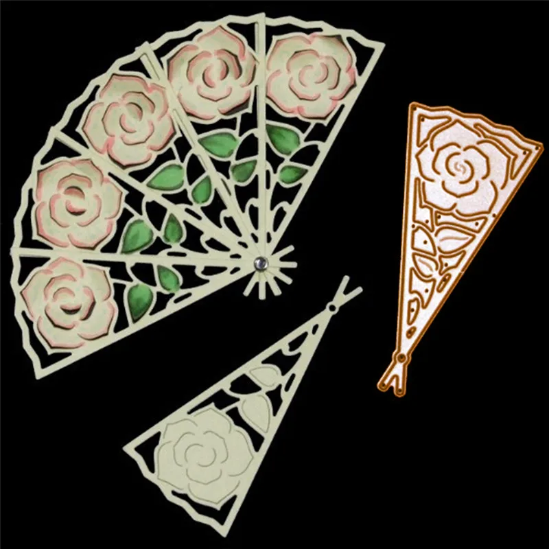 

DiyArts 1 Pc/lot Metal Cutting Dies Scrapbooking For Card Making DIY Embossing Cuts Dies New Craft Fan Shaped Decoration Element
