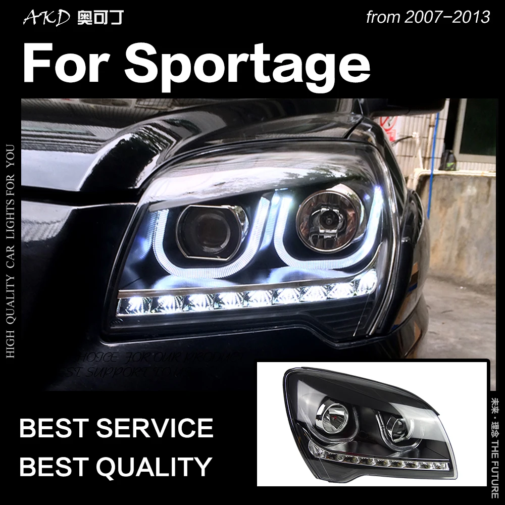 AKD Car Styling Head Lamp for Kia Sportaeg Headlights 2007 2013