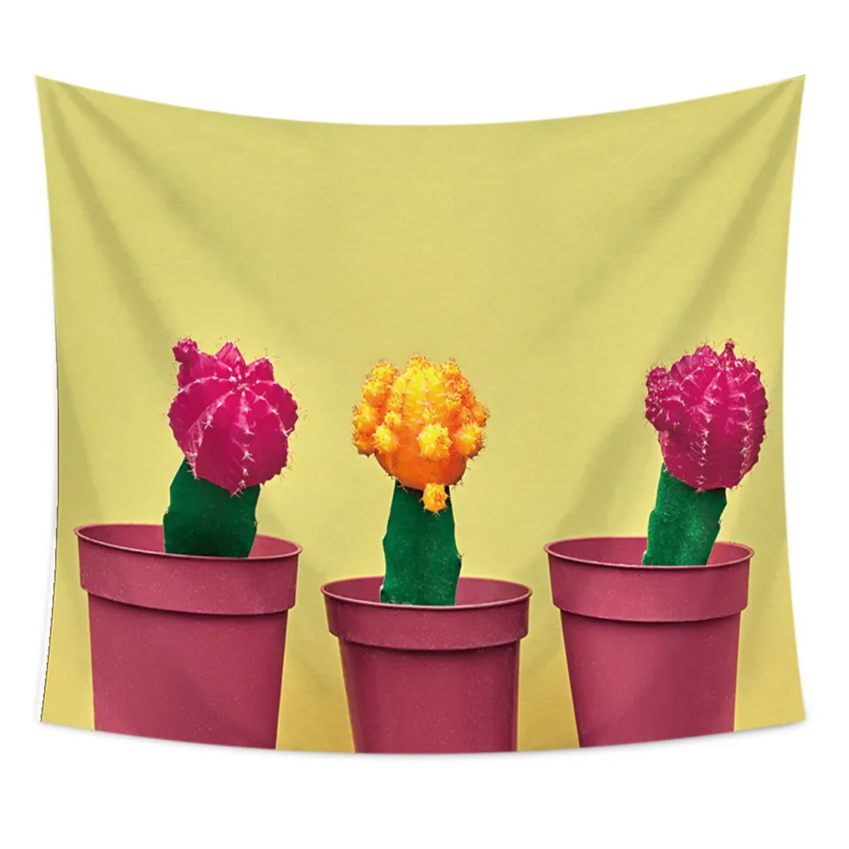 

SOFTBATFY 2019 bedside cactus tapestry wall hanging for home decor dropshipping