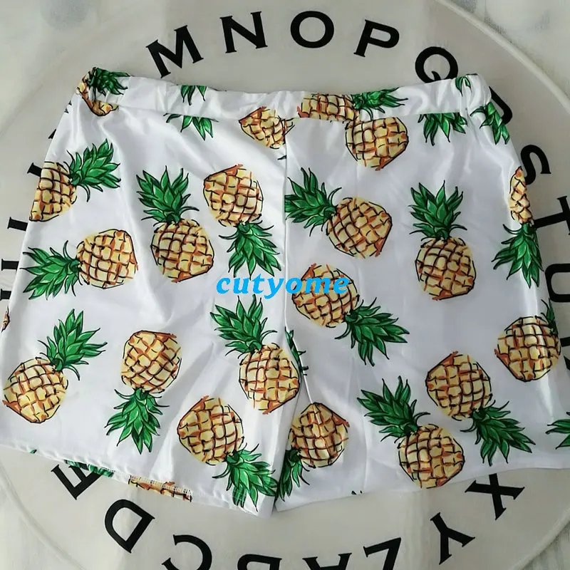 Mother Daughter Father Son Matching Swimsuits Pineapple Bikini Shorts Family Swimwear Outfits Mommy And Me Dad Mom And Daughter  (13)