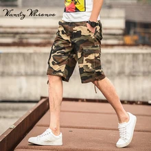 Размеры 44 Для мужчин S летние армейские брюки-карго 3/4 три четверти Брюки для девочек хлопок Мульти Карманы Военная Униформа тактический камуфляж Повседневное Для мужчин jogger Short