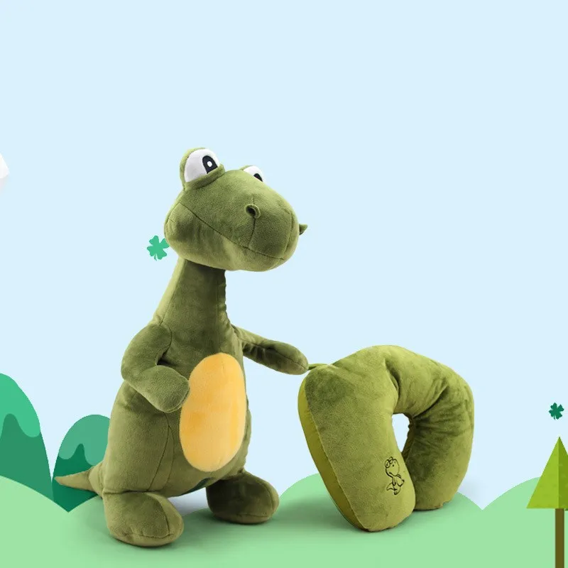 Multifunction-Neck-Pillow-Cute-Cartoon-Dinosaur-U-nanometer-Foam-Particles-Travel-Changeable-Plush-Pillows-Toys-TL0065 (3)