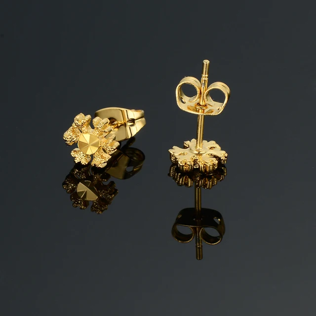 Brand Fashion Wedding Gold Stud Earrings Women Color Mini Brand Fashion Wedding Gold Stud Earrings Women Color Mini Lovely Golden Earring Jewelry Female Gift