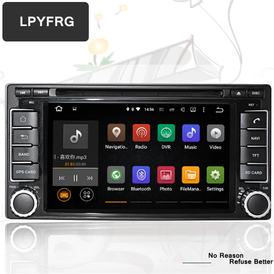 Perfect 7Inch Android 9.0 4G RAM 64G ROM Car DVD Radio Player 2Din For Subaru Forester Impreza 2008 2009 2010 2011 2013 GPS Navigation 1