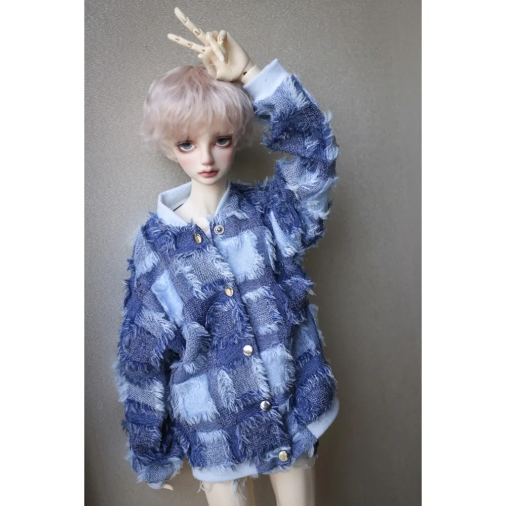 

BJD Clothes Blue Jacket Coat Top Clothing For 1/4 17" MSD 1/3 24" 60cm Tall Male BJD doll SD DK DZ AOD DD Doll use