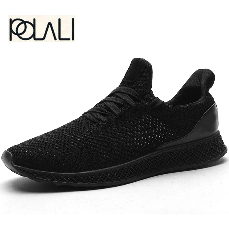 New Men Casual Shoes Lace up Fashion brand Mesh Spring Summer shoes Flats Solid Men Breathable shoes man ST175