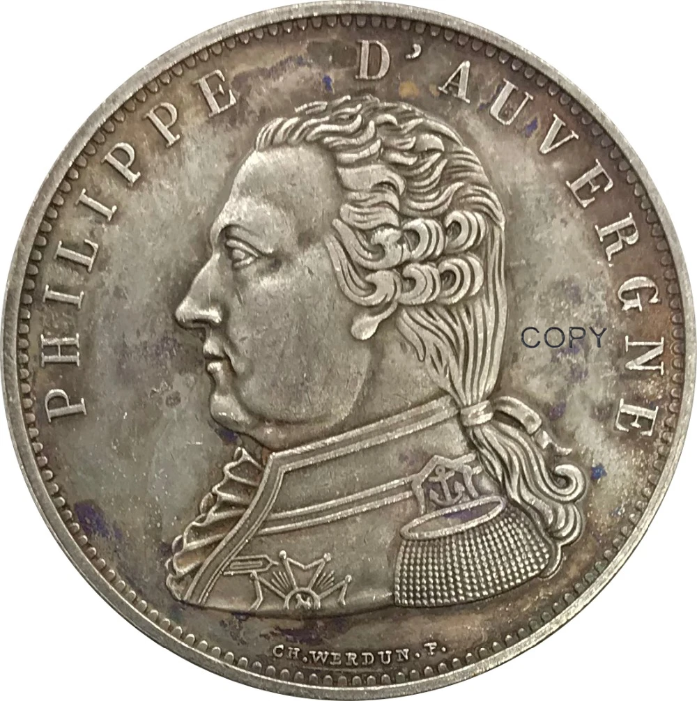 1815 A Франция 5 франков вице-адмирал Филип д 'оверн герцог бульон предметы