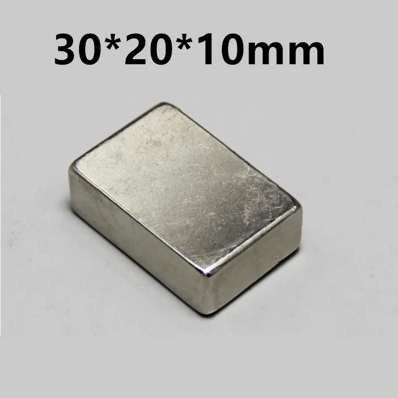 Aimant могучий 1 шт. 30X20X10 мм N50 супер сильный редкоземельных магнитов блок неодимовый
