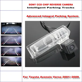 

HD CCD SONY Rear Camera For Toyota Avensis Verso 2001~2009 Intelligent Parking Tracks Reverse Backup / NTSC RCA AUX 580 TV Lines